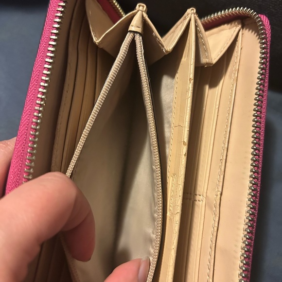 Coach Pink and Cream Wallet - Picture 6 of 13
